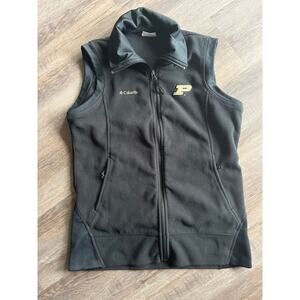 Purdue Womens Columbia Fleece Vest Large GUC